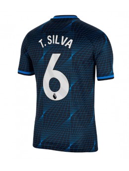 Billige Chelsea Thiago Silva #6 Bortedrakt 2023-24 Kortermet